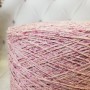 Итальянская пряжа SMUZZI от G&G Filati (твид, меринос 70%, шелк 30%, 400м/100гр) бледно розовый