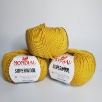 Пряжа Итальянская Mondial art.Superwool 100% Меринос метраж 125м/100гр