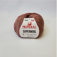 Mondial art.Superwool Итальянская Пряжа 100% Меринос темно-розовый