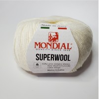 Итальянская Пряжа Mondial art.Superwool 100% Меринос молочный